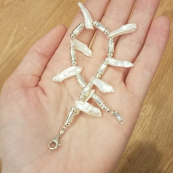 Sterling Silver Abalone Shell Bracelet - Picture 2 of 8